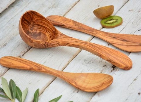 تصویر 2 از خرید و قیمت ملاقه چوبی بزرگ + فروش صادراتی